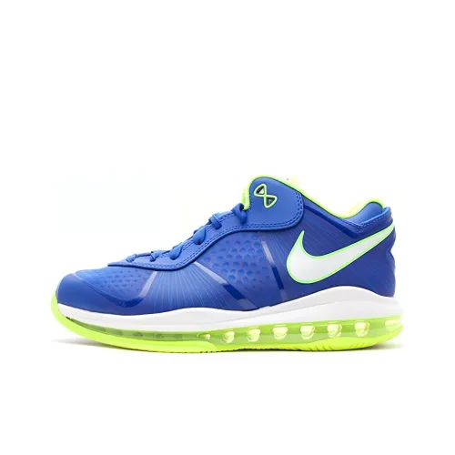 nike Lebron 8 V 2 Low Sprite Нескользящий Легкий Низкий Топ Винтажные Баскетбольные Кроссовки Мужские Синий Желтый Оригинальный EDITION