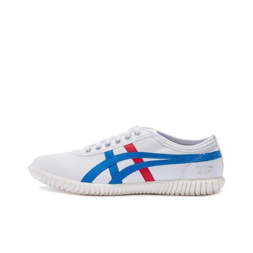 Onitsuka Tiger Tsunahiki Амортизаторы Slip-resistant устойчивые к истиранию Низкий топ Casual Унисекс Белый Синий Красный