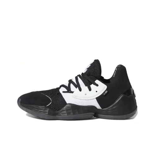 Adidas Harden Vol. 4 Gca Harden 4 Амортизация MID Топ Баскетбольные кроссовки Мужской Черный Белый Международная версия