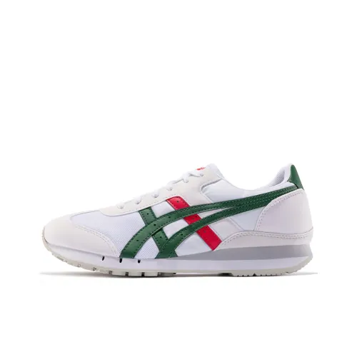 Onitsuka Tiger Амортизация противоскользящий легкий низкий топ повседневная обувь унисекс белый зеленый