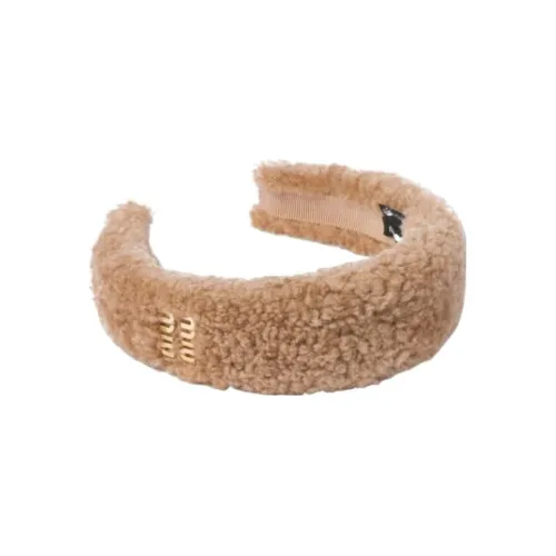 MIU MIU Ободки для волос Женские Коричневый
