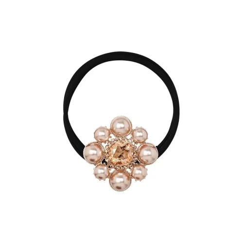 ROYALSASA 3 Строка Резиновая Лента Искусственная Жемчужина Резинка для Волос Женская