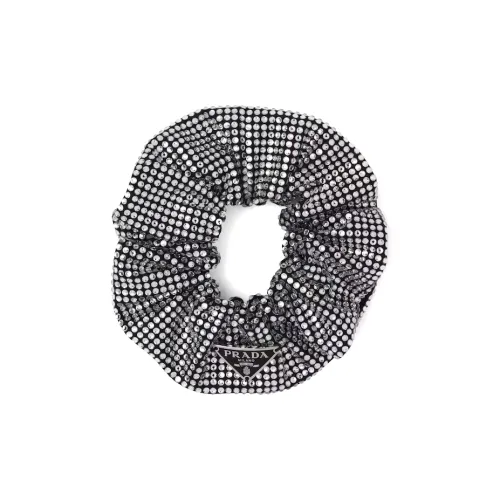 PRADA Искусственный Кристалл, Эмаль, Металл, Ткань, Резинка-спираль для волос Женская
