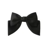 Черная заколка для волос с бантом