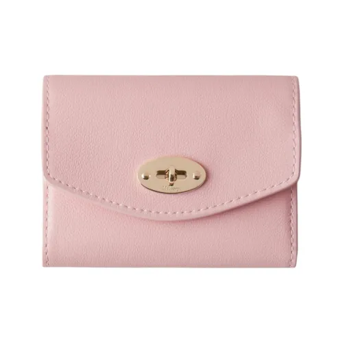 Mulberry Darley Классический Microfiber Leather Wallet Маленький Женский Розовый