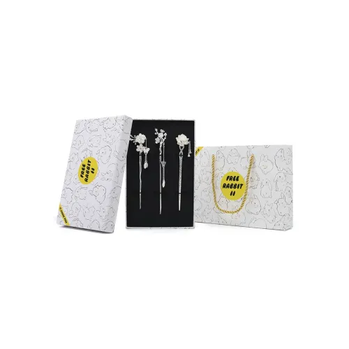 FREE RABBITⅡ Серебряный с медным покрытием Аксессуары для волос Женские Серебряный