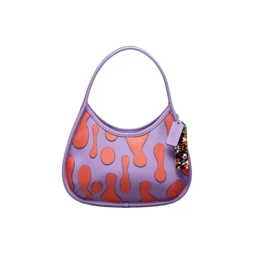 Coachtopia Ergo Гладкая кожа Сумка Женская Радужная и Оранжевая