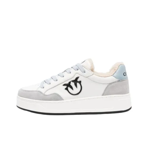 PINKO Love Birds series Bondy 2,0 Low Топ Скейтборд Кроссовки Женские Белые