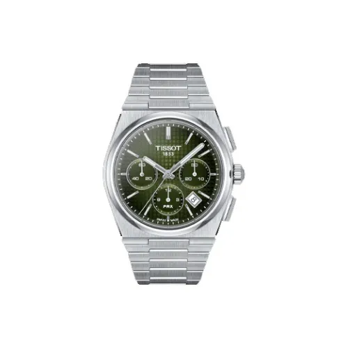 TISSOT Автоматический Механический Механизм Мужские Часы PRX Super Player Series 41,5мм*42мм*14,5мм Зеленые