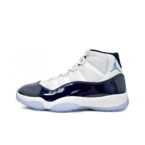 Jordan Air Jordan 11 Retro UNC WIN LIKE 82 High Top Винтажные баскетбольные кроссовки Мужские Белый Синий
