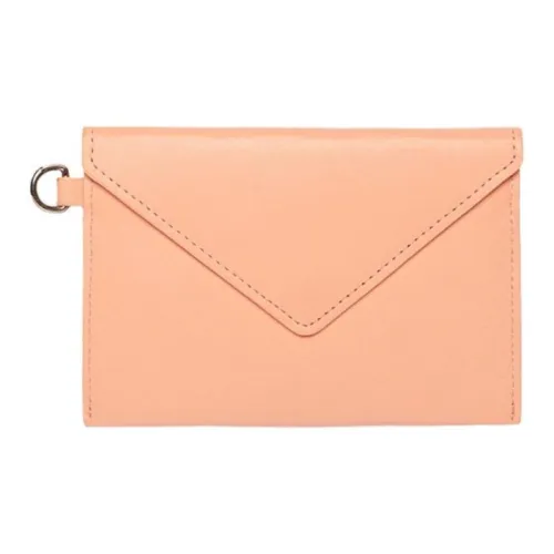 Maison Kitsune Телячья кожа Держатель для карт кошелек Унисекс Персик