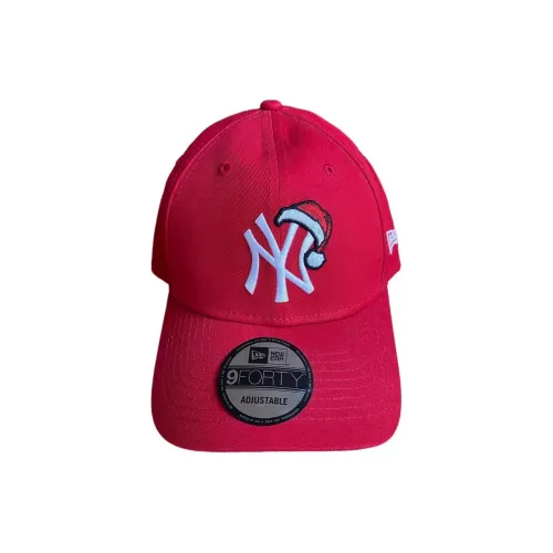 New Era Хлопковые кепки унисекс красного цвета