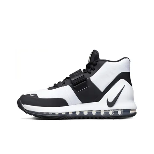 Nike Air FORCE Ma Амортизация Поддержка MID Топ Баскетбольные кроссовки Мужской Черный белый