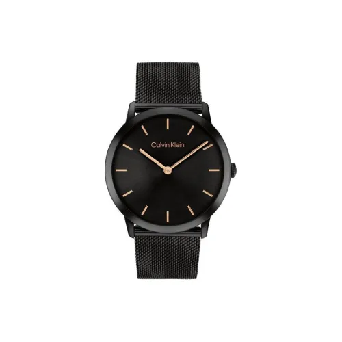 Calvin Klein Watch Кварцевый механизм Стальной ремешок 37,5 мм Черный циферблат Унисекс