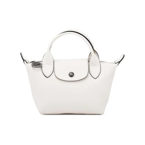 LONGCHAMP Le Pliage Xtra Корова Кожа Пельменная Сумка Одно Плечо Сумка Мини Женская Бежевая