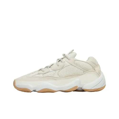 Adidas Originals Yeezy 500 Low Топ Толстая подошва Кроссовки Унисекс Экрю