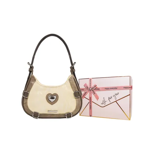 Kenghua Village ПУ (полиуретан) Сумка Сумка через плечо Сумка через плечо Стандартная Женская Желтая