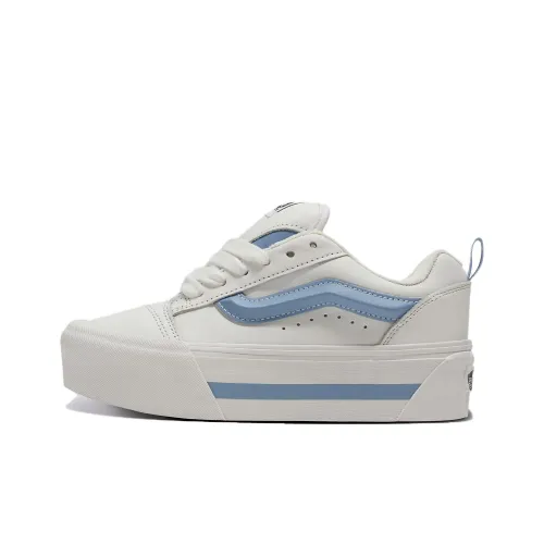 Vans Knu Stack Скейтборд Кроссовки Низкие Белые и Синие Женские