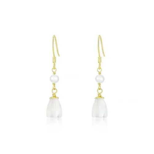 JOYDINNY Жемчужная раковина Серьги Женские