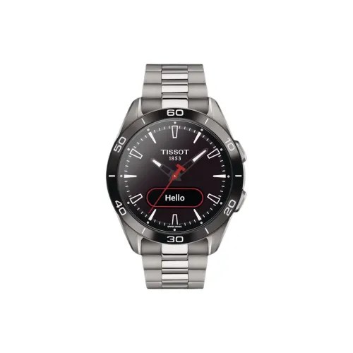 Tissot Touch Collection Кварцевый механизм Мужские часы Циферблат 43,75 мм Черный Титан Корпус часов