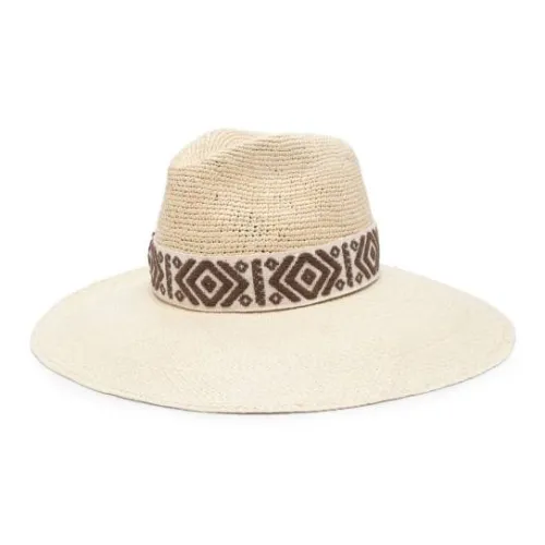 Borsalino Солома Шапки и Кепки Женские Бежевые