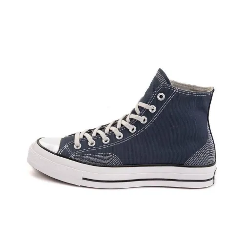 Converse Chuck 70 MULTI Стич Хлопок Устойчивый к истиранию Дышащие Высокие Кеды Унисекс Синий Белый