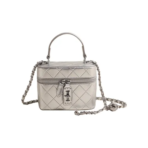 NOMK ПУ (полиуретан) Сумка Стандартная Женская Серебряный Розовый Черный Экрю