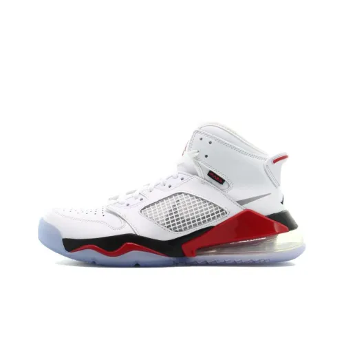 Jordan Mars 270 MID Топ Винтажные Баскетбольные Кроссовки Мужские Белый Красный