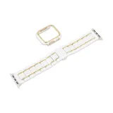 Белый, золотой чехол