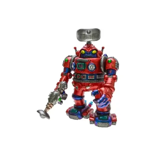 POP MART Beijing International Мода Toy Festival Robot Hero Red Fashion Figures