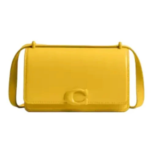 COACH Bandit Телячья кожа Сумка через плечо Маленькая Женская Канары Цвет