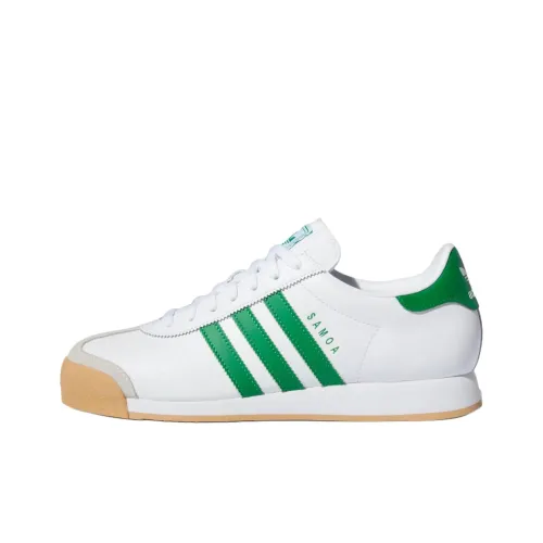 Adidas Originals Samoa Slip Resistant Abrasion Resistant Низкие Скейтборд Кроссовки Унисекс Белый Зеленый