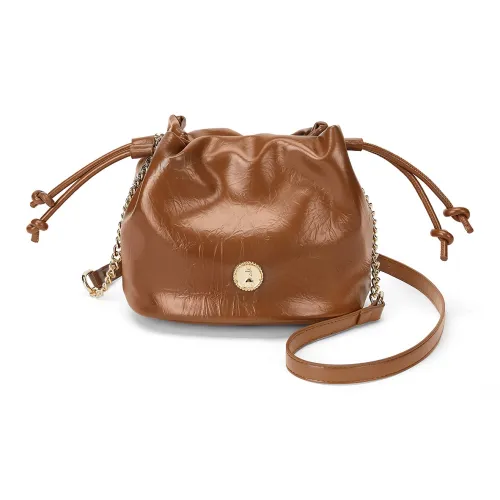 CORALDAISY Сумка через плечо из синтетической кожи обычная женская коричневая