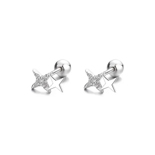 JOYDINNY Серебро S925 Серьги-гвоздики Женские