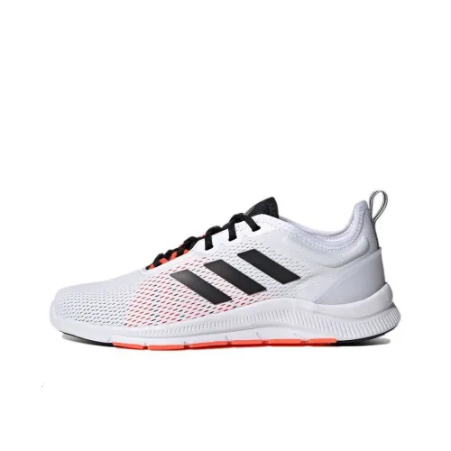 Adidas Asweetrain Дышащий Низкий Топ Тренировочные Беговые Кроссовки Мужские Белый Черный