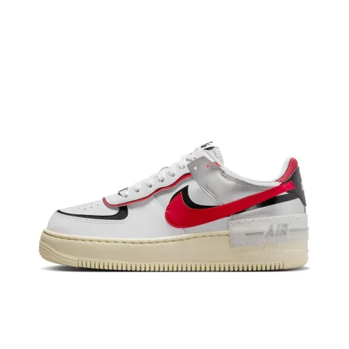 Nike Air FORCE 1 Low Топ Скейтборд Кроссовки Женские Белый Красный Черный