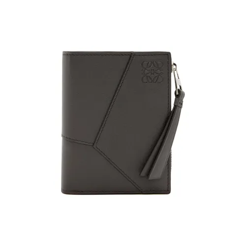 LOEWE Пазл Телячья кожа Кошелек Мужской Темно-серый