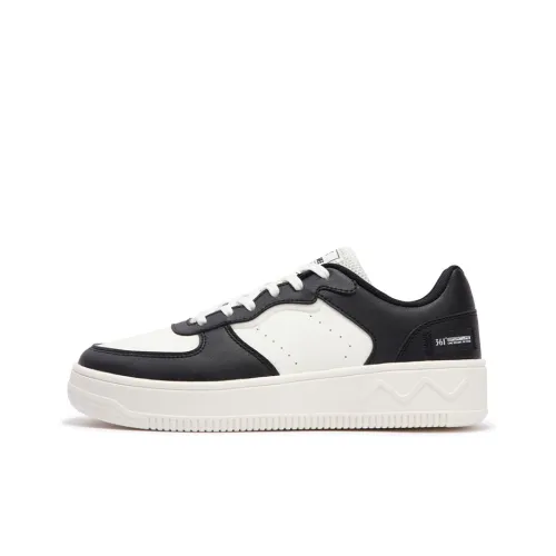 361° Air Force One Slip-resistant Abrasion-resistant Low Top Skateboard Shoes Women's White Black