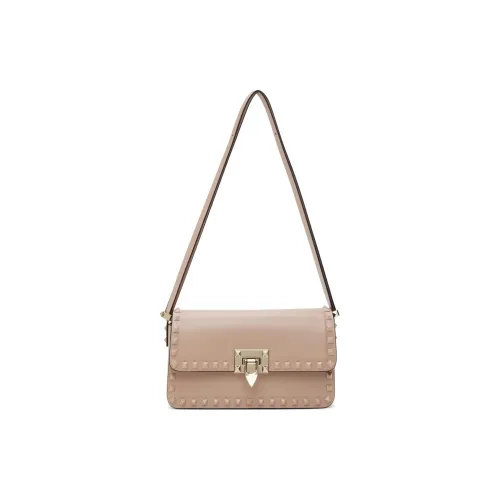 Valentino Телячья кожа Сумка Сумка через плечо Женская Корица Розовая