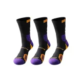 Чёрный, фиолетовый, 3 упаковки.