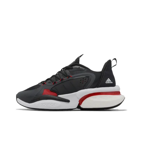 adidas Alphaboost V1 Дышащий Низкий Топ Городская Коммутация Беговые кроссовки Унисекс Черный Белый