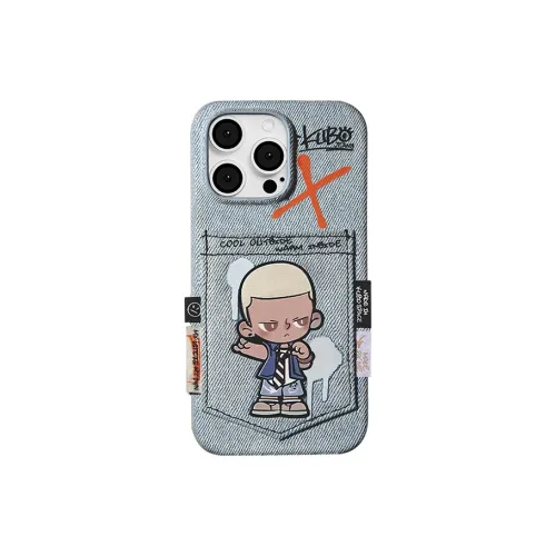 Чехол для телефона IPhone 14 15 Pro из коллекции KUBO JEANS совместный выпуск с POP MART основанный на трендах