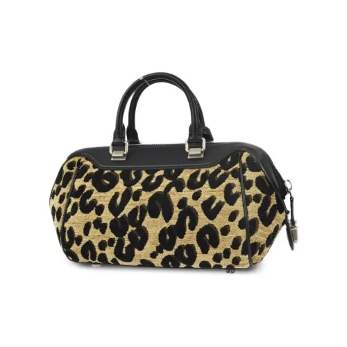 LOUIS VUITTON Холст и кожа Качество Canvas Сумка Унисекс Черный и Бежевый