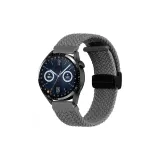 Серый с магнитной черной застежкой.