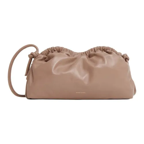 MANSUR GAVRIEL Lambskin Cloud Bag Clutch Extra Large Women's Brown