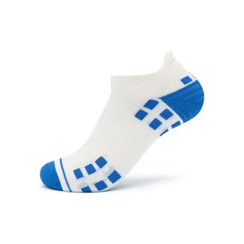 QIAODAN x QIANGFENGCHUIFU LIANMINGKUAN No Show Носки Унисекс 1 упаковка Ослепительный синий Томатный красный