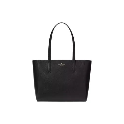 Kate Spade Staci Saffiano кожа тоут сумка сумка для покупок сумка среднего размера женская черная