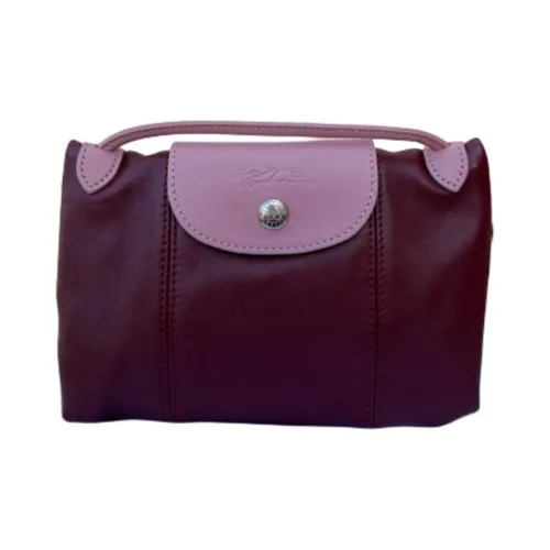 LONGCHAMP Lambskin Bag Women's Purple