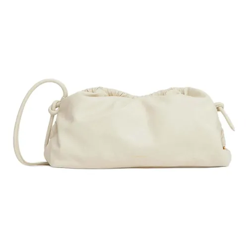 MANSUR GAVRIEL Lambskin Cloud Bag Clutch Extra Large Women Pearl White