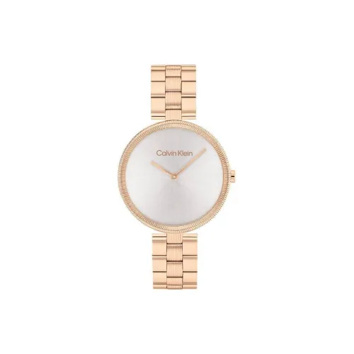 CK Calvin Klein Женские часы Кварцевый механизм Ремешок из нержавеющей стали 32 мм Серый циферблат 25100013